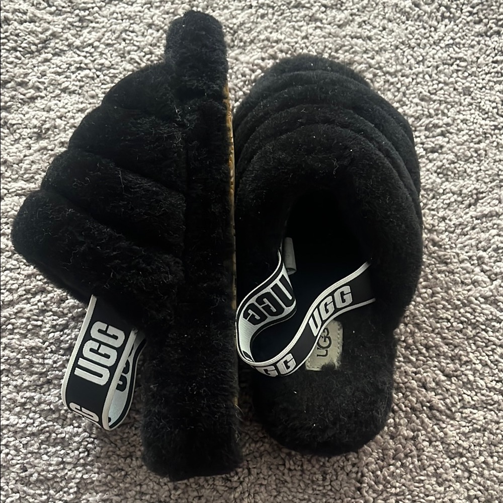 UGG Black Slippers - Picture 5 of 7